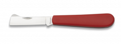 Navaja Albainox con mango ABS rojo, hoja de acero inox de 6,2 cm, caja a color