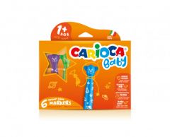 Carioca Teddy Marker 1+ rotulador Extra-grueso Multicolor 6 pieza(s)