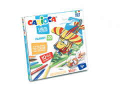 Set  create & color jet junior 3d carioca 42904