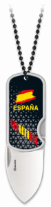 Navaja 3d España Con Clip Y Colgante