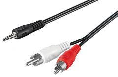 Cable JACK 3,5 ST Macho A 2RCA Macho  1,5m