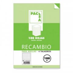 Pacsa Recambio A4 100 Hojas