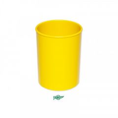 Cubilete plástico color amarillo faibo 206-05