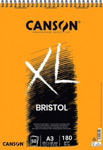 Canson XL Bristol Bloc de hojas de papel para bellas artes 50 hojas