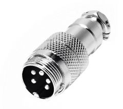 Conector Microfono Macho 5Pin Prolongador Rosca