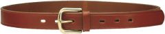 Cinturón de cuero con hebilla de latón macizo H 3 cm en color marrón Vega Holster 1C01