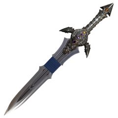 OUTLET Espada World of Warcraft Replica de la espada Quel'Zaram de Anduin Lothar en acero inoxidable con empuñadura de metal y hoja de 71cm - Espada decorativa sin filo