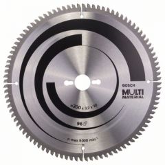 Bosch 2 608 640 518 - Disco de sierra circular Multi Material , 96 de dientes, 300 x 30 x 3.2 mm, 1 unidad