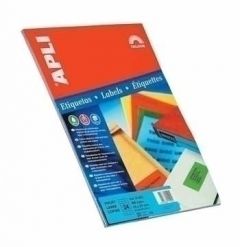 APLI Self-adhesive labels 210 x 297mm Red etiqueta autoadhesiva Rectángulo Rojo 20 pieza(s)