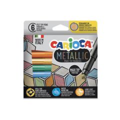 Carioca 43161 rotulador Metálico, Multicolor 6 pieza(s)