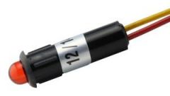 Piloto LED 5mm 12Vdc Rojo Con Cable De 150mm