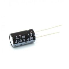 4,7uF 450Vdc Condensador Electrolitico Radial