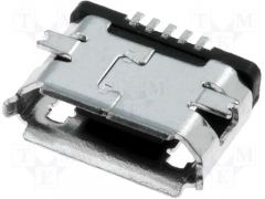 Conector MicroUSB B Hembra 5pin Raster 0,65mm