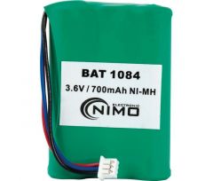 Bateria 3,6V 700mA NiMh Conector 3 Vias