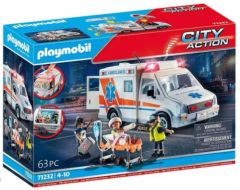 Playmobil City Action 71232 Ambulancia con Luz y Sonido Versión 2023