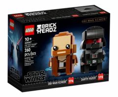 Lego 40547 - brickheadz obi-wan kenobi and darth vader