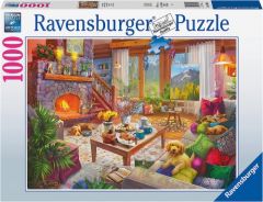 Ravensburger Cozy Cabin Puzzle rompecabezas 1000 pieza(s) Ciudad