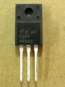Transistor N-Mosfet 900V 3,8A 56W TO220FP Aislado FQPF6N90C