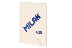 Milan libreta encolada formato a4 pautado 7mm - 48 hojas de 95 gr/m2 - microperforado - tapa blanda - color beige