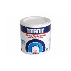 Pintura para paredes y techos lavable titanit mate blanco interior y exteriores protegidos  750ml titanlux 029190034