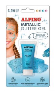 Blíster maquillaje con color y purpurina glitter azul alpino dl000603