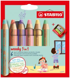 STABILO woody 3 in 1 Colores surtidos 6 pieza(s)