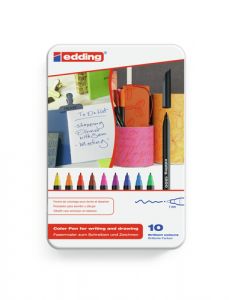 Edding 1200 colourpen rotulador Fino Negro, Azul, Marrón, Verde, Naranja, Rosa, Púrpura, Rojo, Amarillo 10 pieza(s)