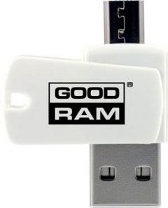 Goodram AO20-MW01R11 lector de tarjeta USB 2.0/Micro-USB Blanco