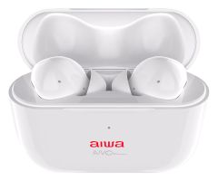 Aiwa EBTW-888ANC/WT auricular y casco Auriculares True Wireless Stereo (TWS) Dentro de oído Llamadas/Música Bluetooth Blanco