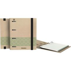 Grafoplás carpeta anillas 4o25 carpebook a5 c/recambio 100h forrado uninature verde