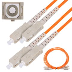 Extralink EX.3692 cable de fibra optica 1 m SC FTTH OM2 Rojo