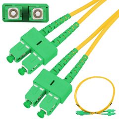 Extralink EX.9144 cable de fibra optica 15 m SC FTTH G.652D Verde, Amarillo