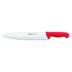Cuchillo de cocinero Arcos Colour - Prof  292322 de acero inoxidable Nitrum y mango ergonómico de Polipropileno de color rojo y hoja de 30 cm, funda display