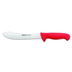 Cuchillo de carnicero  Arcos Colour - Prof  292622  de acero inoxidable Nitrum y mango ergonómico de Polipropileno de color rojo y hoja de 20 cm, funda display