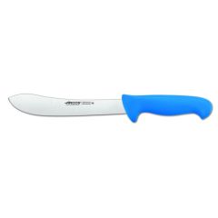 Cuchillo de carnicero  Arcos Colour - Prof  292623  de acero inoxidable Nitrum y mango ergonómico de Polipropileno de color azul y hoja de 20 cm, funda display