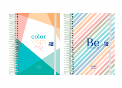Agenda escolar 2024-2025 color block tapa extradura 8º dia pagina colores surtidos oxford 400185067