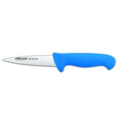 Cuchillo de carnicero Arcos Colour - Prof  292923 de acero inoxidable Nitrum y mango ergonómico de Polipropileno de color azul y hoja de 13 cm, funda display