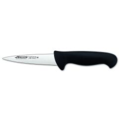 Cuchillo de carnicero Arcos Colour - Prof  292925 de acero inoxidable Nitrum y mango ergonómico de Polipropileno de color negro y hoja de 13 cm, funda display
