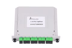 Extralink 1:8 PLC SPLITTER SC/APC SLOT TYPE Divisor de señal para cable coaxial Gris