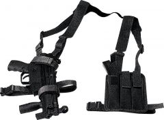 Porta fusil MP5 y cargador multiuso con triple compartimento en cordura Vega Holster 2V70 