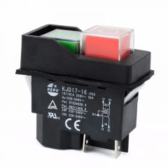 Interruptor Pulsador Doble Rojo/Verde 16A/230Vac (sin Patilla Para Rele)