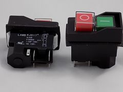 Interruptor Pulsador Doble Rojo/Verde 16A (patilla Para Relé)