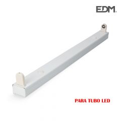 Regleta fluorescente para tubo de led 1x9w (eq. 18w) 220v 61cm edm