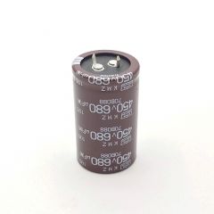 Condensador Electrolitico 680uF 450Vdc Medidas 35x50mm 2pin