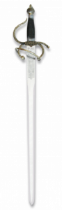 Espada Colada Corta Del Cid Campeador, longitud de 74 cm y hoja de acero inoxidable 31630