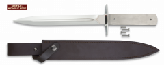 Cuchillo de caza Fornitura, hoja de 27,8 cm de acero inox, virola de acero, incluye funda de piel