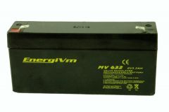 Bateria PLOMO 6V 3,2Ah AGM Medidas 134x34x60mm ENERGIVM