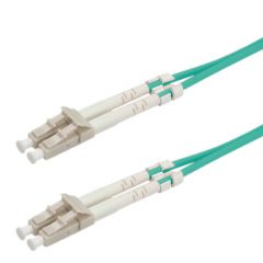 Value Cable de Fibra óptica 50/125µm OM3 LC/LC Turquesa 1m