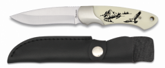 Cuchillo Martinez Albainox con mango ABS Hoja de acero inox de 9,5 Cm, incluye funda  32199GR568