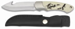 Cuchillo Martinez Albainox con mango ABS Hoja de acero inox  9.5cm, incluye skinner profesional y funda  32200GR568